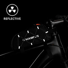 Load image into Gallery viewer, ROCKBROS Top Tube Bike Bag Bicycle Front Frame Bag Top Tube Bag Bike Accessories Pouch Compatible with iPhone 11 Pro Max/XR/XS Max 7/8 Plus
