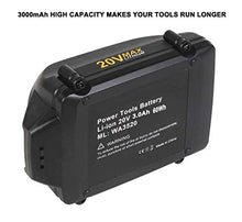 Load image into Gallery viewer, 2Pack 20v 3.0Ah Replacement Lithium Battery for Worx 20Volt WA3520, WA3525 WG151s, WG155s, WG251s, WG255s, WG540s, WG545s, WG890, WG891
