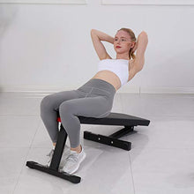 Load image into Gallery viewer, Mengping Flat Utility 600 lbs Foldable Capacity Weight Bench, 41'' Flat Bench Workout Utility Bench Capacity Sit Up Bench Weight Training and Abdominal Training Folding Bench【US Warehouse Shipment】
