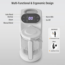 Load image into Gallery viewer, Baby Food Maker | Baby Food Processor Blender Mill Grinder Steamer | Purée Blender Maker for Babies | Ergonomic Touch Screen Control | Bottle Warmer Function | Free Baby Food Recipe Book
