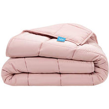 Load image into Gallery viewer, LUNA Adult Weighted Blanket | Natural Silky Cooling Bamboo &amp; Premium Glass Beads | 12 lbs - 48x72 - Full Size Bed | Designed in USA | Heavy Cool Weight for Hot &amp; Cold Sleepers | Pink
