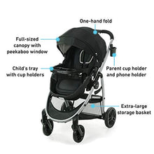 Load image into Gallery viewer, Graco Modes Pramette Stroller | Baby Stroller with True Bassinet Mode, Reversible Seat, One Hand Fold, Extra Storage, Child Tray, Pierce
