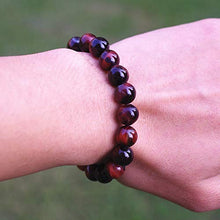 Load image into Gallery viewer, Handmade Natural Red Tiger's Eye Passion Bracelet - Boost Confidence - Bring Motivation - Strong Relationship - Root Chakra Bracelet - Tiger Eye Bracelet for Healing Lower Chakra

