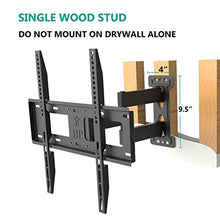 Load image into Gallery viewer, WALI TV Wall Mount Bracket Full Motion Articulating Extend Arm for Most 23-55 inches LED, LCD, OLED Flat Screen TVs up to 99lbs VESA 400x400mm with Tilting for Display (FTM-1), Black
