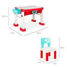 Load image into Gallery viewer, Best Choice Products Kids 8-in-1 Activity Table, Mobile, Collapsible Building Block Station for Toddlers, Indoor &amp; Outdoor with Small &amp; Large Block Compatibility, Dry Erase Easel, Storage, Sandbox
