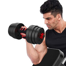 Load image into Gallery viewer, HOMBOM Adjustable Fitness Dumbbells Set, Adjustable Weight to 88Lbs, Home Fitness Dumbbell Combination for Men and Women Gym Work Out with Connecting Rod Used as Barbells(Pair)
