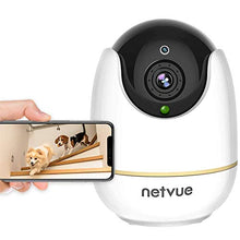 Load image into Gallery viewer, Dog Camera - 1080P Dog Camera with Phone App, Pan/Tilt/Zoom Home Camera with 2-Way Audio, AI Human Detection, Night Vision, Cloud Storage/TF Card, Compatible with Alexa, Camera for Pets/Baby
