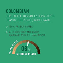 Load image into Gallery viewer, Amazon Brand - 24 Ct.Happy Belly Medium Roast Coffee Pods, Columbian, Compatible with Keurig 2.0 K-Cup Brewers
