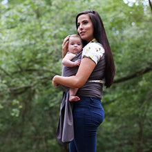 Load image into Gallery viewer, Baby Wrap Ergo Carrier Sling by Sleepy Wrap - Dark Grey - for Babies from Birth to 35 lbs or About 18 Months…
