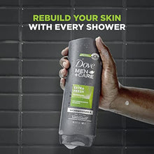 Load image into Gallery viewer, Dove Men+Care Body Wash and Face Wash For Fresh, Healthy-Feeling Skin Extra Fresh Cleanser That Effectively Washes Away Bacteria While Nourishing Your Skin 18 oz
