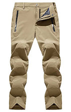 Load image into Gallery viewer, MAGCOMSEN Fishing Pants Women with Zipper Pockets Active Pants Women Summer Pants Workout Pants Hiking Pants Sweatpants Waterproof Pants Quick Dry Khaki
