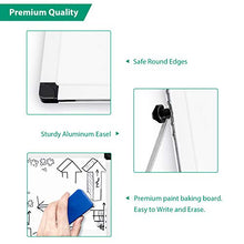 Load image into Gallery viewer, ARCOBIS 14” x 11” Dry Erase White Board Easel，Portable Magnetic Double-Sided White Board with Stand for Students Classroom Home Office

