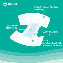 Load image into Gallery viewer, SUNKISS TrustPlus Adult Diapers with Maximum Absorbency, Disposable Incontinence Briefs with Tabs for Men and Women, Maximum Overnight Absorbency, Leak Protection, XSmall, 15 Count
