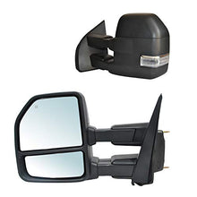 Load image into Gallery viewer, JZSUPER 2020 2019 2018 2017 2016 2015 Towing Mirrors fit for Ford F150 Pickup Truck with Turn Signal Temperature Sensor Puddle Lights Spot Lights Power Heated 22-Pin Plug
