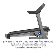 Load image into Gallery viewer, Horizon Fitness T101 Treadmill Series, Bluetooth Enabled, Folding Treadmills, Upgrade to The T202 for Larger Motor, app Integration, and Longer Deck.
