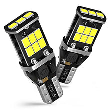 Load image into Gallery viewer, AUXITO 912 921 LED Bulb for Backup Light Reverse Lights High Power 2835 15-SMD Chipsets Error Free T15 906 922 W16W Bulbs, 6000K White (Upgraded, Pack of 2)
