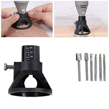 Load image into Gallery viewer, 6pc HSS Routing Router Bits Burr with Drill Carving Rotary Locator Set Suit Dremel &amp; Rotary Too
