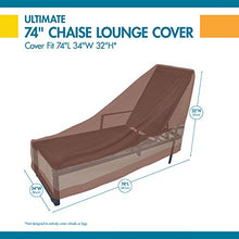 Load image into Gallery viewer, Duck Covers Ultimate Waterproof 74 Inch Patio Chaise Lounge Chair Cover

