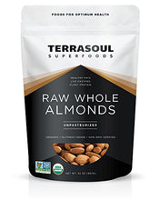 Load image into Gallery viewer, Terrasoul Superfoods Raw Unpasteurized Organic Almonds (Sproutable), 2 lbs
