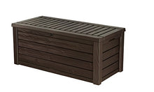 Load image into Gallery viewer, Keter Westwood 150 Gallon Resin Large Deck Box-Organization and Storage for Patio Furniture, Outdoor Cushions, Garden Tools , Pool Toys, Brown
