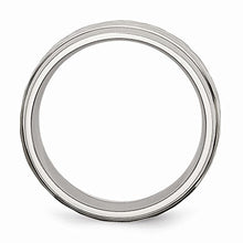 Load image into Gallery viewer, ICE CARATS Titanium 8mm Beveled Edge Hammered Wedding Ring Band Size 10.00 Fancy Fashion Jewelry for Women Gifts for Her
