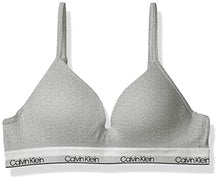 Load image into Gallery viewer, Calvin Klein Big Girls' Seamless Wirefree Comfort Bralette Bra, Molded - Heather Grey, 32A
