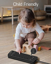 Load image into Gallery viewer, Power Strip,Witeem Surge Protector with 12-Outlet (1875W/15A,4360Joules) and 4 USB Charging Ports (5V/6A,30W),6Ft Extension Cord,Wall Mountable Overload Protection Outlet for Home &amp; Office, Black
