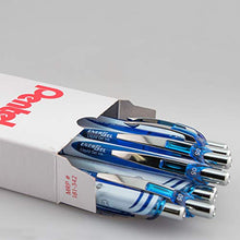 Load image into Gallery viewer, Pentel EnerGel Pearl Deluxe RTX Liquid Gel Pen, (0.5mm), Fine Line, Needle Tip, Blue Ink, Box of 12 (BLN75PW-C)
