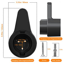 Load image into Gallery viewer, DASANRAO EV Charger Holder,Portable Wall Connector Holster,Electric car Cable Organizer,EVSE Charging Nozzle Dock Mount for J1772
