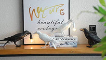Load image into Gallery viewer, CHABEI Modern Table Light, Bird Desk Lamp, Resin Standing Bird Lighting for Living Room, Bedroom, Office, College Dorm (Black)
