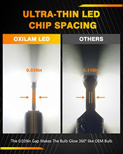 Load image into Gallery viewer, OXILAM Mini Size 9005/HB3 LED Bulbs, Wireless 6000K White Super Bright CSP Chips LED Conversion Kit, Fanless Replacement Bulb, Pack of 2

