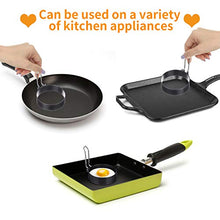 Load image into Gallery viewer, ARTISTORE Egg Ring, Round Egg Pancake Maker Mold, Stainless Steel Non Stick Metal Circle Shaper Mold, Household Kitchen Cooking Tool for Frying McMuffin or Shaping Eggs, Egg Maker Molds 2 Pack
