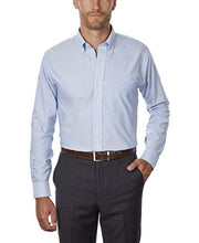 Load image into Gallery viewer, Van Heusen Men's Long Sleeve Oxford Dress Shirt, Blue, X-Large
