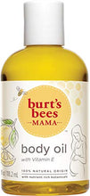 Load image into Gallery viewer, Body Oil, Burt's Bees Mama Hydrating &amp; Smoothing Skin Care with Vitamin E, 100% Natural, 4 Ounce
