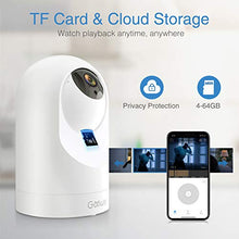 Load image into Gallery viewer, Security Camera Indoor, Goowls 1080P HD WiFi Camera Baby Camera Smart Home Wireless IP Camera for Pet/Dog/Nanny Monitor Pan/Tilt Night Vision Motion Detection 2-Way Audio Compatible with Alexa 2 Pack
