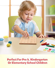 Load image into Gallery viewer, Coogam Wooden Letters Practicing Board, Double-Sided Alphabet Tracing Tool Learning to Write ABC Educational Toy Game Fine Motor Montessori Gift for Preschool 3 4 5 Years Old Kids
