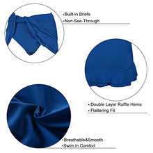 Load image into Gallery viewer, Hilor Women's Tankini Swimsuits Skirted Bikini Bottom Tummy Control Bathing Suits Bottom High Waisted Swim Skirt Blue 18
