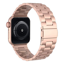 Load image into Gallery viewer, iiteeology Compatible with Apple Watch Band 38mm 40mm, Stainless Steel iWatch Band Replacement Strap for iWatch SE &amp; Series 6 5 4 - Gold
