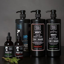 Load image into Gallery viewer, Dead Sea Collection Men’s Body Wash - Pack of 2 (67.6 Fl. Oz) - Sandalwood 3 in 1 Body Wash for Men - Face Wash for Men with Shower Gel for Men and Shampoo for Men to Keeping You Feeling Fresh &amp; Cool
