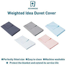 Load image into Gallery viewer, Weighted Idea Weighted Blanket 15 Pounds (Queen Size，60''x80''， Sea Grass Blue) Cooling Bamboo Viscose with Glass Beads

