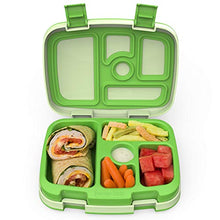 Load image into Gallery viewer, Bentgo® Kids Children’s Lunch Box - Leak-Proof, 5-Compartment Bento-Style Kids Lunch Box - Ideal Portion Sizes for Ages 3 to 7 - BPA-Free, Dishwasher Safe, Food-Safe Materials (Green)
