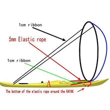 Load image into Gallery viewer, Tgoon Hot Wind Paddle, Foldable 108CM Wind Sail Paddle Flag Pattern with Transparency Window for Canoeing Kayak Sailboat
