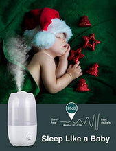 Load image into Gallery viewer, Ultrasonic Humidifier for Bedroom, Kealive 30-Hour Cool Mist Humidifier(2.7L/0.7G), Baby-Safe Auto-Shutoff, Whisper Quiet, 3-Level Mist Output, Rapid Humidification Effect, Dirt-Resistant Nano Coating
