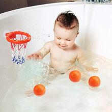 Load image into Gallery viewer, Addmos Baby Bath Toys, Fun Basketball Hoop &amp; Balls Set Bathtub Toys for Boys Girls Kid &amp; Toddler Bath Toys Gift Set 3 Balls Included
