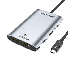Load image into Gallery viewer, WAVLINK Thunderbolt 3 to Dual HDMI Display Adapter 4K@60Hz, Thunderbolt 3 up to 40Gbps to Dual Monitor HDMI 2.0 Video Converter Compatible with 2016 above MacBook Pro and Some Windows, Plug &amp; Play
