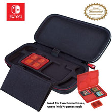 Load image into Gallery viewer, Game Traveler Nintendo Switch Licensed Mario Odyssey Case - Adjustable Viewing Stand &amp; Game Case Storage , Protective Vinyl Hard Shell Case with Deluxe Carry Handle - Nintendo Switch and Switch OLED
