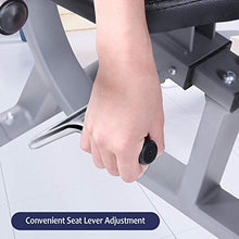 Load image into Gallery viewer, MaxKare Recumbent Exercise Bike Indoor Cycling Stationary Bike with Adjustable Seat and Resistance, Pulse Monitor/Phone Holder (Seat Height Adjustment by Lever)
