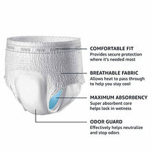 Load image into Gallery viewer, Amazon Basics Incontinence Underwear for Men, Maximum Absorbency, Extra Large, 48 Count, 3 Packs of 16 (Previously Solimo)
