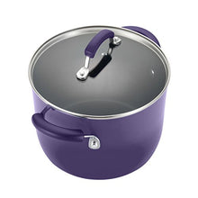 Load image into Gallery viewer, Rachael Ray Brights Nonstick Cookware Pots and Pans Set, 10 Piece, Purple Gradient
