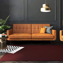 Load image into Gallery viewer, Better Homes &amp; Gardens Nola Sofa Bed (Camel Faux Leather)
